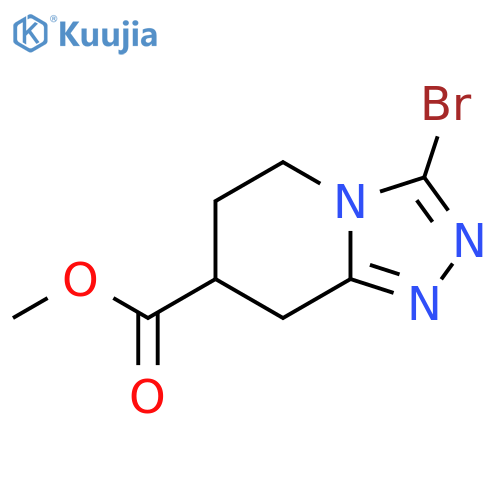 Methyl 3-bromo-5,6,7,8-tetrahydro-[1,2,4]triazolo[4,3-a]pyridine-7-carboxylate structure