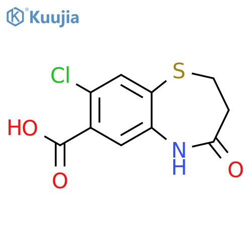 8-Chloro-4-oxo-3,5-dihydro-2H-1,5-benzothiazepine-7-carboxylic acid structure