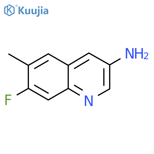 7-Fluoro-6-methylquinolin-3-amine structure