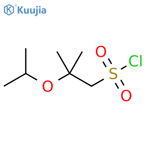 2-methyl-2-(propan-2-yloxy)propane-1-sulfonyl chloride structure