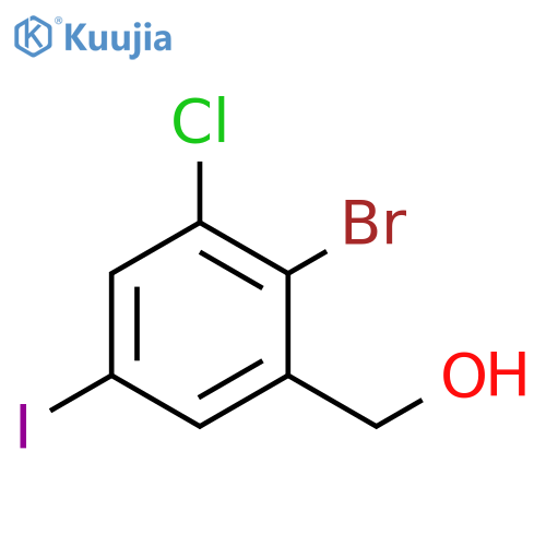 2-Bromo-3-chloro-5-iodobenzyl alcohol structure