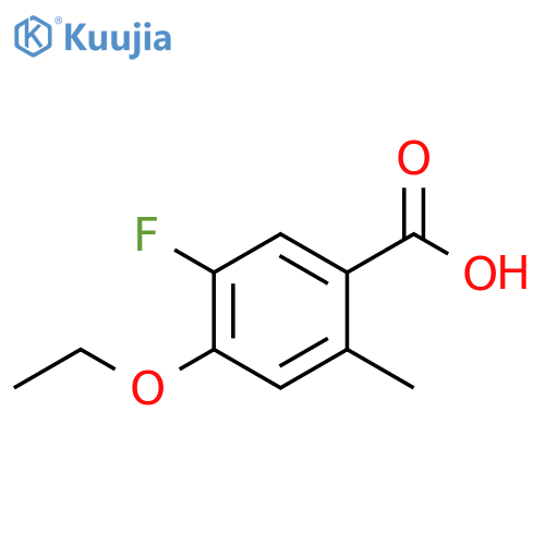 4-Ethoxy-5-fluoro-2-methylbenzoic acid structure