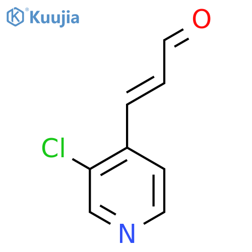 3-(3-chloropyridin-4-yl)prop-2-enal structure