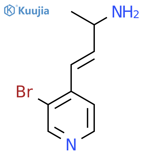 4-(3-bromopyridin-4-yl)but-3-en-2-amine structure
