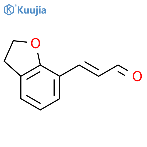 3-(2,3-dihydro-1-benzofuran-7-yl)prop-2-enal structure
