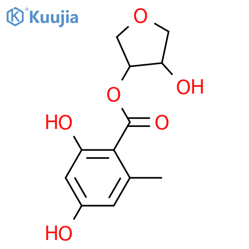 Tetrahydro-3,4-furandiol; (3RS,4SR)-form, O-(2,4-Dihydroxy-6-methybenzoyl) structure