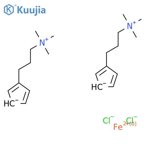 1,1'-Bis[3-(trimethylammonio)propyl]ferrocene dichloride structure