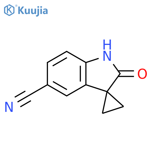 2'-oxo-1',2'-dihydrospiro[cyclopropane-1,3'-indole]-5'-carbonitrile structure