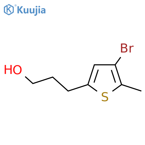 3-(4-bromo-5-methylthiophen-2-yl)propan-1-ol structure