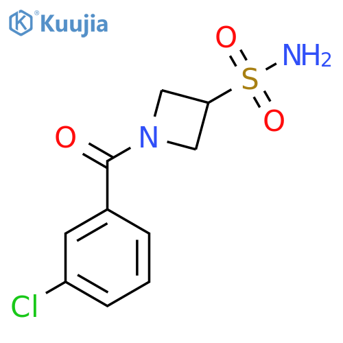 1-(3-Chlorobenzoyl)azetidine-3-sulfonamide structure