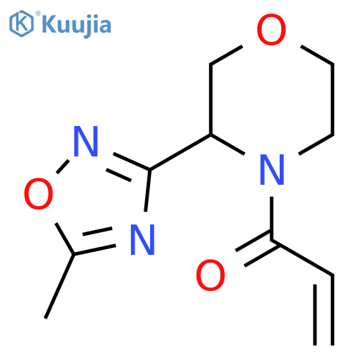 1-[3-(5-Methyl-1,2,4-oxadiazol-3-yl)morpholin-4-yl]prop-2-en-1-one structure