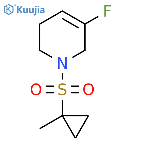 5-Fluoro-1-[(1-methylcyclopropyl)sulfonyl]-1,2,3,6-tetrahydropyridine structure