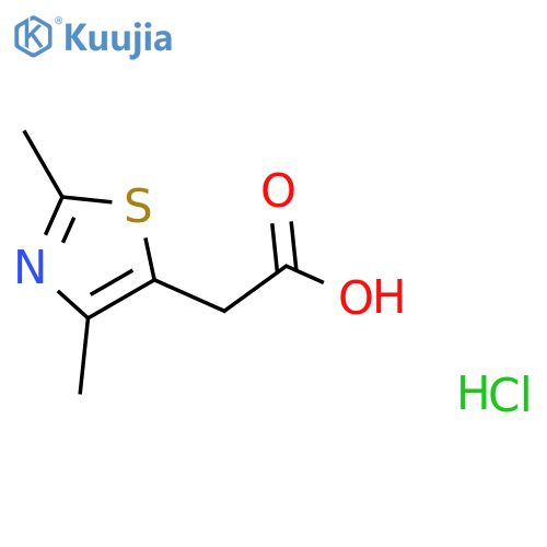 2-(dimethyl-1,3-thiazol-5-yl)acetic acid hydrochloride structure