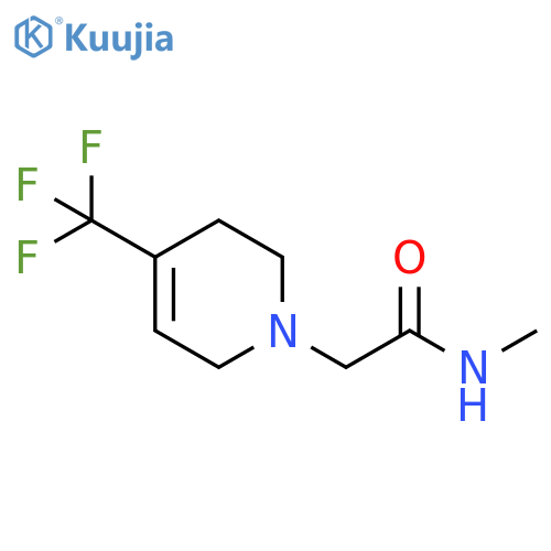 N-methyl-2-[4-(trifluoromethyl)-1,2,3,6-tetrahydrop yridin-1-yl]acetamide structure
