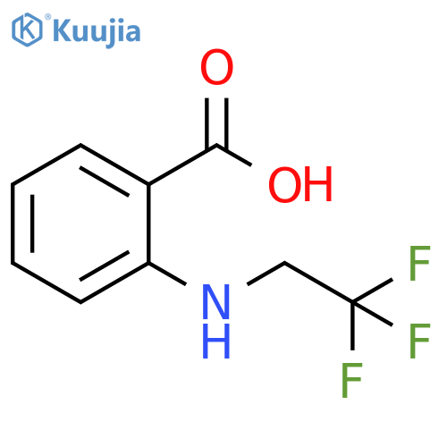2-((2,2,2-trifluoroethyl)amino)benzoic acid structure
