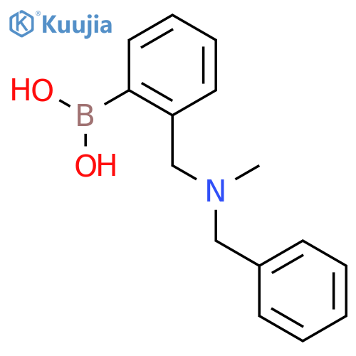 Boronic acid, [2-[[methyl(phenylmethyl)amino]methyl]phenyl]- structure