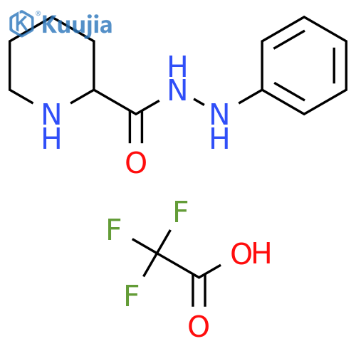N'-phenylpiperidine-2-carbohydrazide, trifluoroacetic acid structure