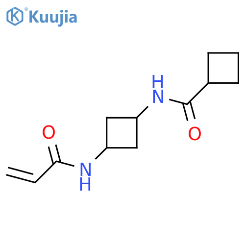 N-3-(prop-2-enamido)cyclobutylcyclobutanecarboxamide structure