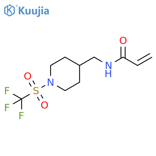 2-Propenamide, N-[[1-[(trifluoromethyl)sulfonyl]-4-piperidinyl]methyl]- structure