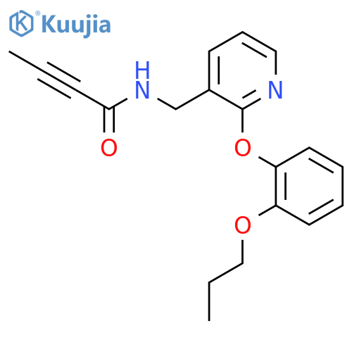 N-{[2-(2-propoxyphenoxy)pyridin-3-yl]methyl}but-2-ynamide structure