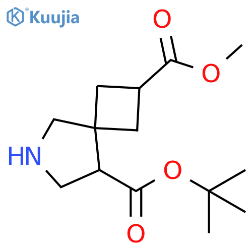 6-Azaspiro[3.4]octane-2,8-dicarboxylic acid, 8-(1,1-dimethylethyl) 2-methyl ester structure