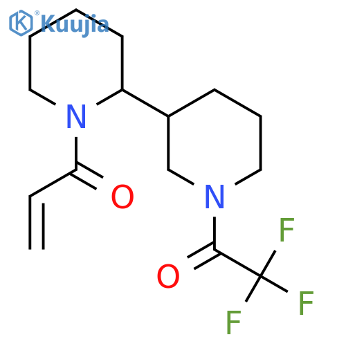 1-{2-1-(trifluoroacetyl)piperidin-3-ylpiperidin-1-yl}prop-2-en-1-one structure