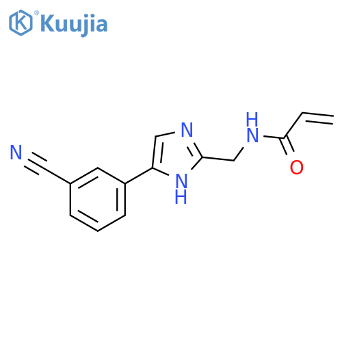 N-[[5-(3-Cyanophenyl)-1H-imidazol-2-yl]methyl]-2-propenamide structure