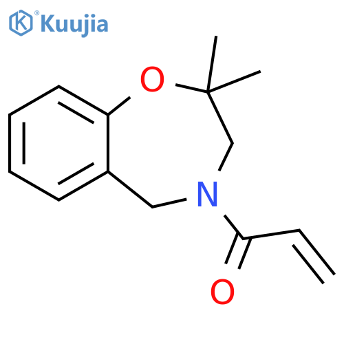1-(2,2-dimethyl-2,3,4,5-tetrahydro-1,4-benzoxazepin-4-yl)prop-2-en-1-one structure