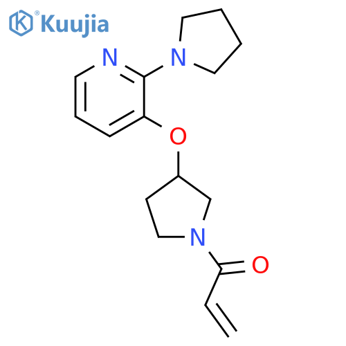 1-[3-[[2-(1-Pyrrolidinyl)-3-pyridinyl]oxy]-1-pyrrolidinyl]-2-propen-1-one structure