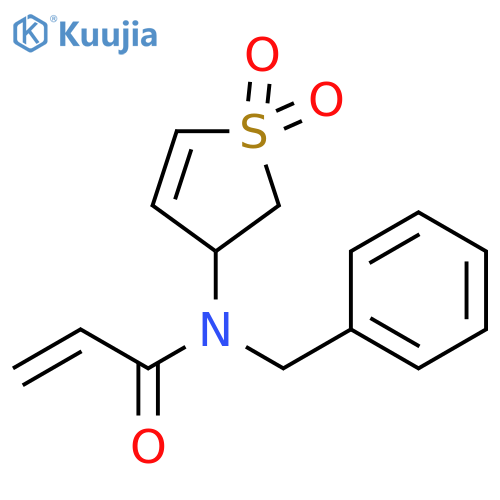N-(2,3-Dihydro-1,1-dioxido-3-thienyl)-N-(phenylmethyl)-2-propenamide structure