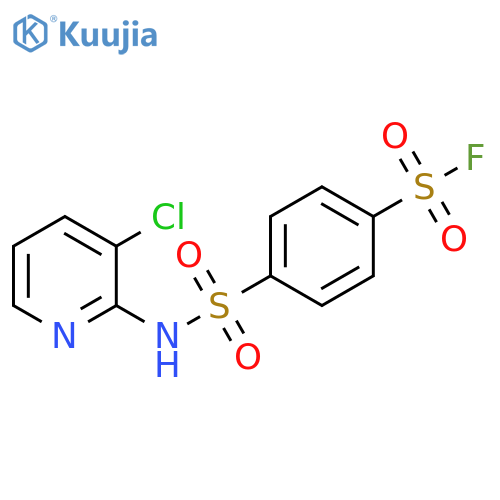 4-[[(3-Chloro-2-pyridinyl)amino]sulfonyl]benzenesulfonyl fluoride structure