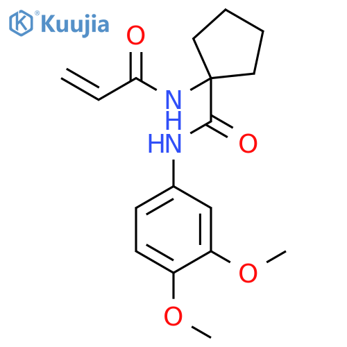 N-(3,4-Dimethoxyphenyl)-1-[(1-oxo-2-propen-1-yl)amino]cyclopentanecarboxamide structure