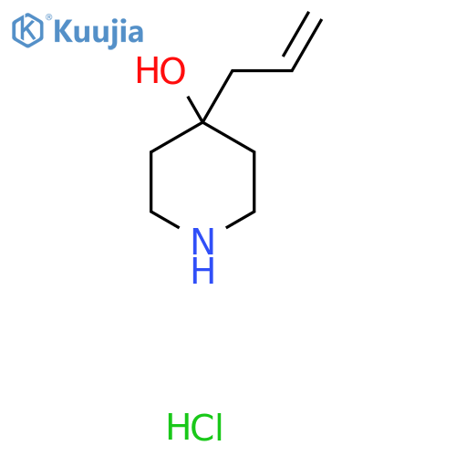 4-(Prop-2-en-1-yl)piperidin-4-ol hydrochloride structure