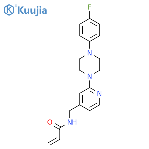 N-({2-[4-(4-fluorophenyl)piperazin-1-yl]pyridin-4-yl}methyl)prop-2-enamide structure