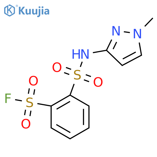 2-[(1-methyl-1H-pyrazol-3-yl)sulfamoyl]benzene-1-sulfonyl fluoride structure