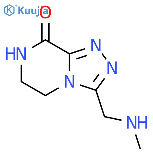1,2,4-Triazolo[4,3-a]pyrazin-8(5H)-one, 6,7-dihydro-3-[(methylamino)methyl]- structure