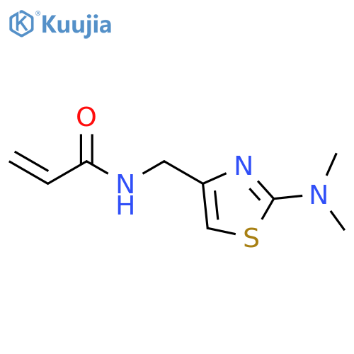 N-{2-(dimethylamino)-1,3-thiazol-4-ylmethyl}prop-2-enamide structure