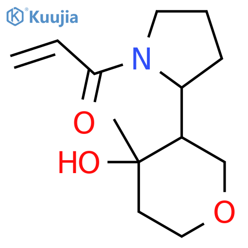 1-2-(4-hydroxy-4-methyloxan-3-yl)pyrrolidin-1-ylprop-2-en-1-one structure