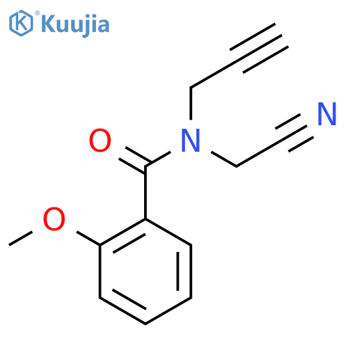 N-(cyanomethyl)-2-methoxy-N-(prop-2-yn-1-yl)benzamide structure