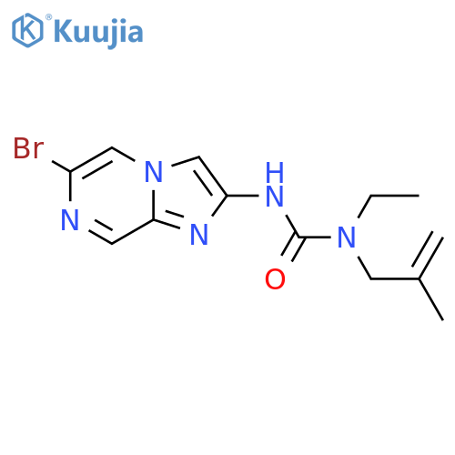 1-{6-bromoimidazo1,2-apyrazin-2-yl}-3-ethyl-3-(2-methylprop-2-en-1-yl)urea structure
