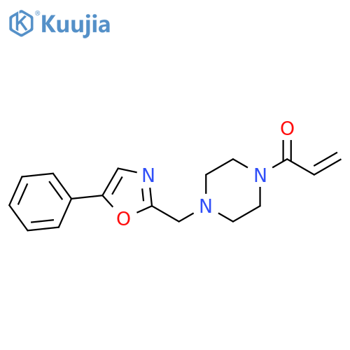 1-[4-[(5-Phenyl-2-oxazolyl)methyl]-1-piperazinyl]-2-propen-1-one structure