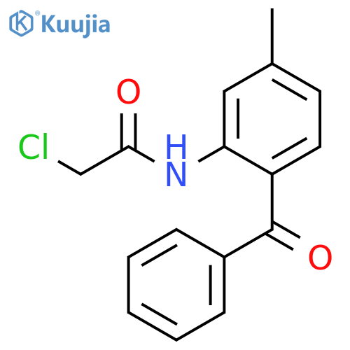 N-(2-Benzoyl-5-methylphenyl)-2-chloroacetamide structure