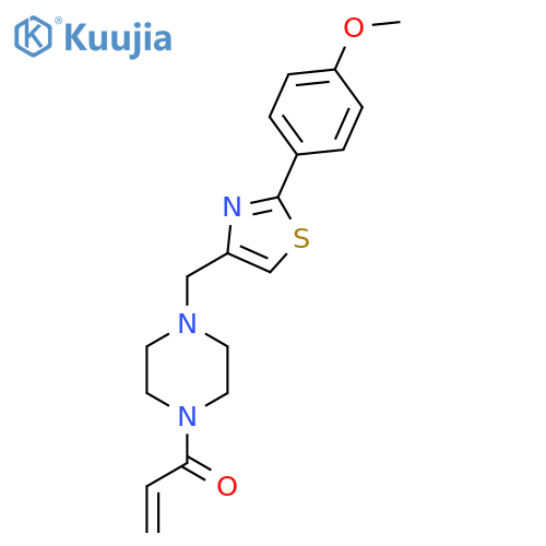 1-(4-{[2-(4-Methoxyphenyl)-1,3-thiazol-4-yl]methyl}piperazin-1-yl)prop-2-en-1-one structure