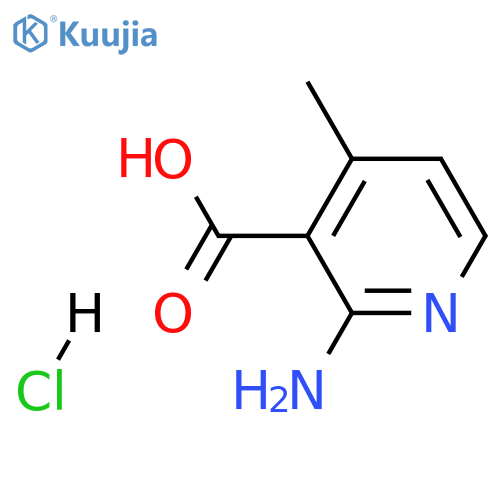 2-amino-4-methylpyridine-3-carboxylic acid hydrochloride structure
