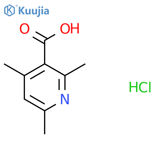 2,4,6-Trimethylpyridine-3-carboxylic acid hydrochloride structure