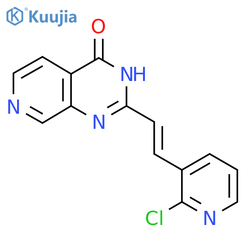 2-[2-(2-chloropyridin-3-yl)ethenyl]-3H,4H-pyrido[3,4-d]pyrimidin-4-one structure