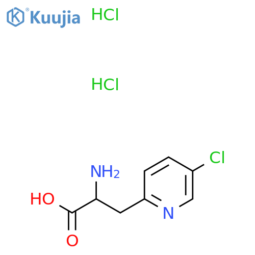 2-Amino-3-(5-chloropyridin-2-yl)propanoic acid;dihydrochloride structure