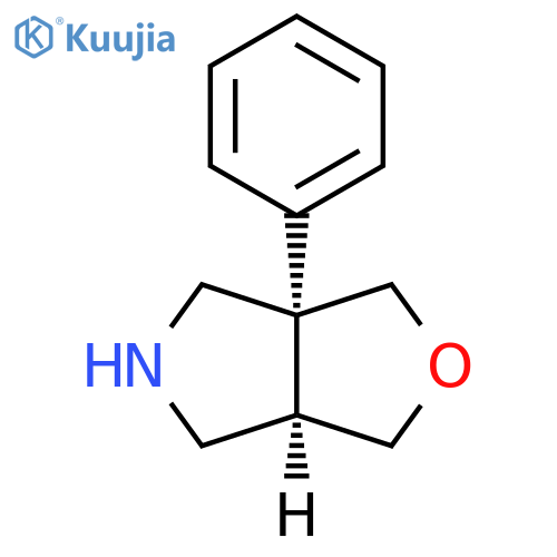 1H-Furo[3,4-c]pyrrole, hexahydro-3a-phenyl-, (3aR,6aR)-rel- structure