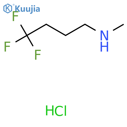 1-Butanamine, 4,4,4-trifluoro-N-methyl-, hydrochloride (1:1) structure