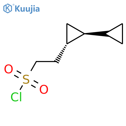 2-[(1S,2S)-2-Cyclopropylcyclopropyl]ethanesulfonyl chloride structure